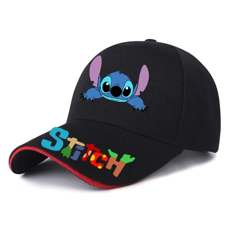 Disney Stitch Men Baseball Caps Cartoon Embroidered Couple Hat Summer Breathable Sports Caps Outdoor Women Hip Hop Visor Hats