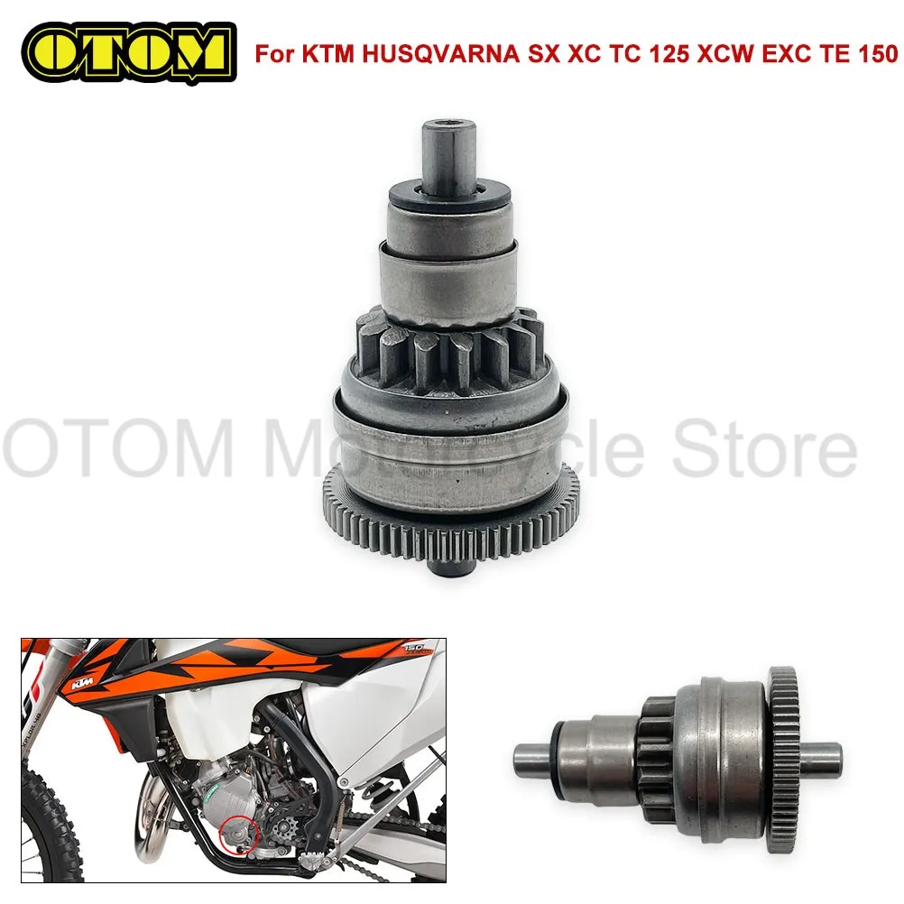 For KTM HUSQVARNA Motorcycle 14T 63T Starter Drive Bendix Engine Gear Start Motor Part SX XC XCW EXC TC TE Off-road Accessories