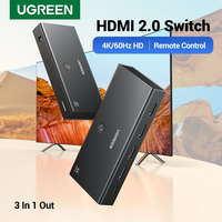 UGREEN HDMI Switch 3 in 1 Out 4K UHD HDMI Switcher Splitter,HDMI 2.0 4K 60Hz 3D For PS5 PS4 Xbox Fire Stick Roku Apple TV PC