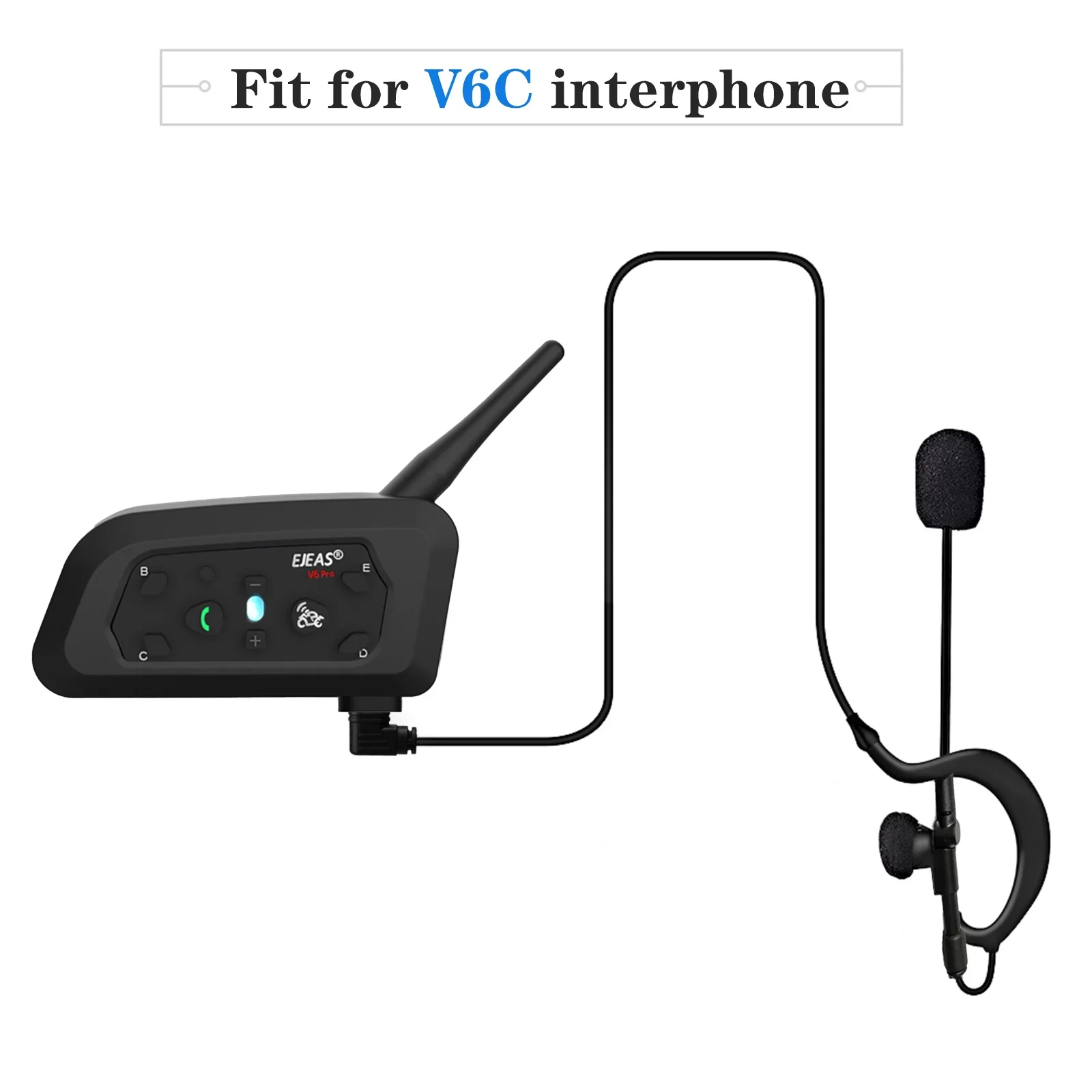 EJEAS Original Type-C Interface Referee Headset Suitable For EJEAS V4C Plus/V6C Pro+/GY118  Ear-hook Earphones