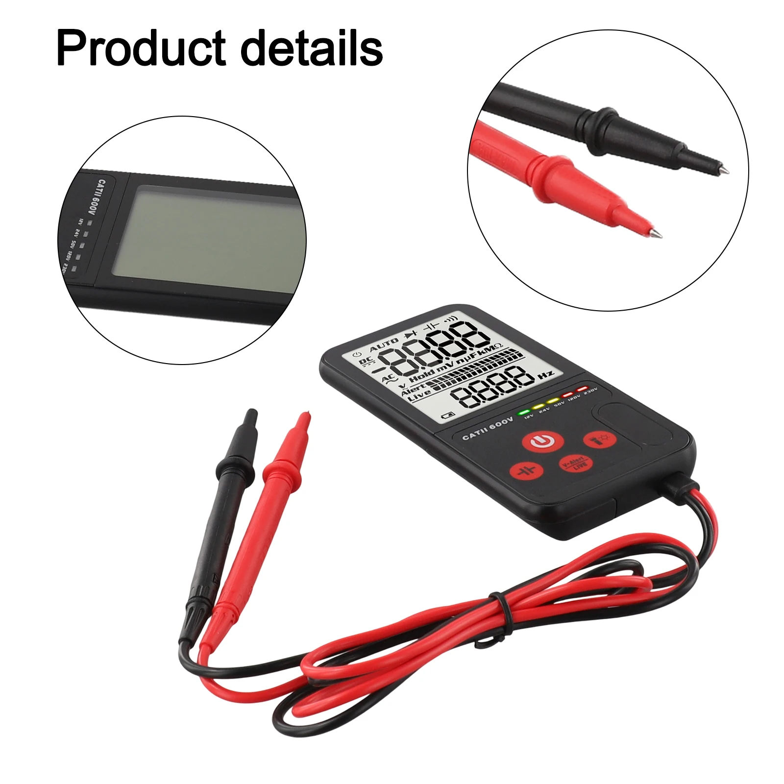 Capacitance Meter Digital Multimeter Electrical Testing Comprehensive Testing Functions High Maximum Display Value