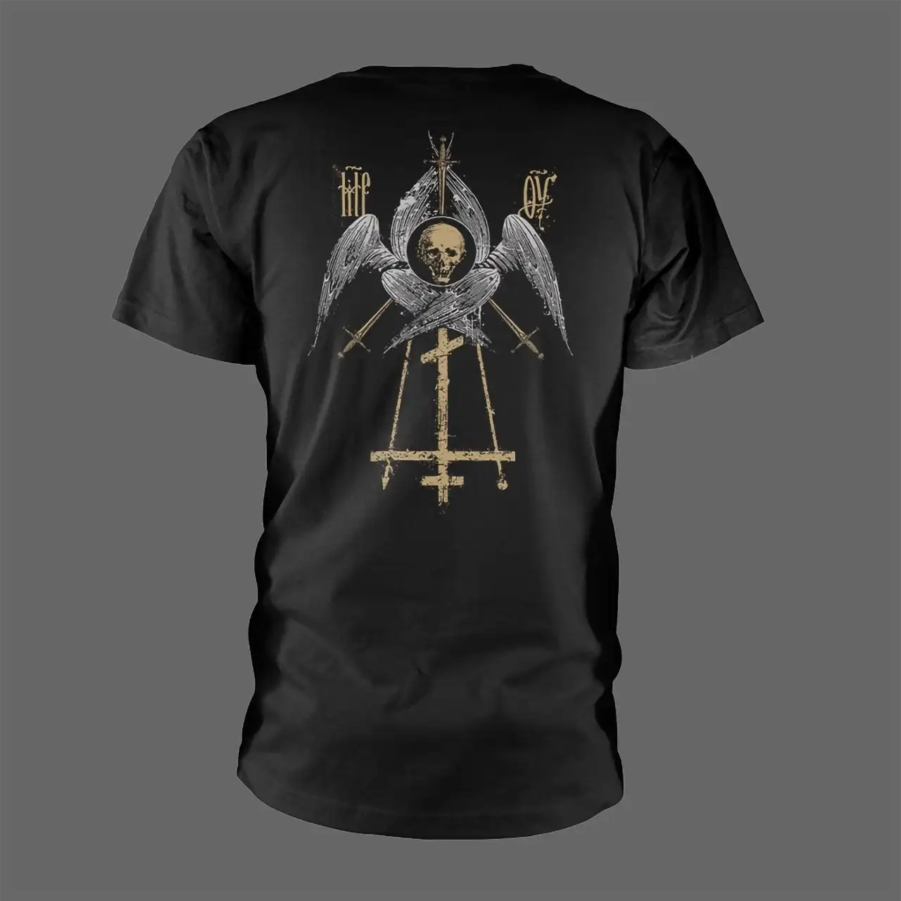 تي شيرت رياضي عصري بأكمام قصيرة لعام 2026 بطبعة معدنية سوداء، أنيق ومسامي، مناسب للارتداء اليومي