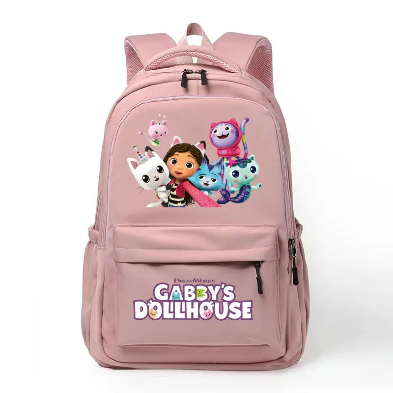 Mochila Gabby Dollhouses Backpack for Girls Boys Teenager Children Rucksack Casual School Bags Travel Backpacks