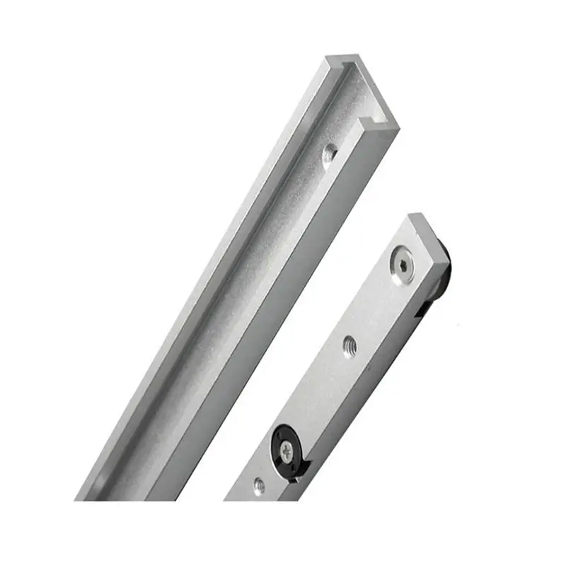 AB41-2Set 300Mm T Slot Miter Bar Slider Kit,Aluminum Alloy T-Shaped Rail Slider With Wheels Non Perforated T-Shaped Bar Guide
