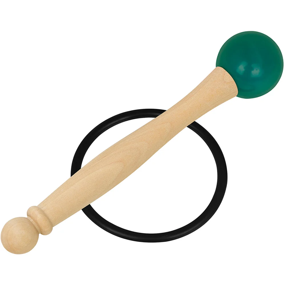

1 Set Crystal Singing Mallet Wooden Stick Rubber Ring Knocking Tool For Meditation Accessories Sound Strikers Tibetan Mallets