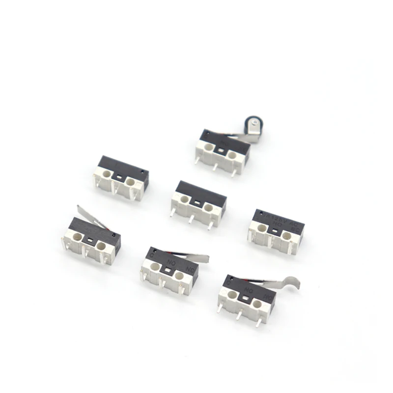 Micro Limit Switch Momentary Push Button Switch 1A 125V AC Mouse Switch 3Pins Long Handle Roller Lever Arm SPDT 12* 6 *6mm