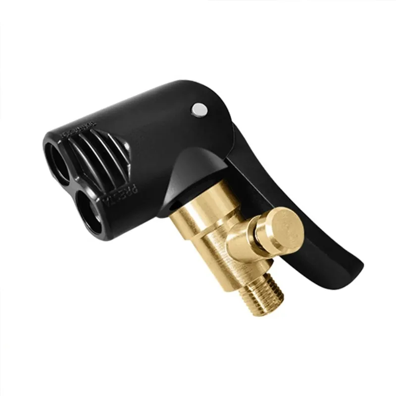 Bicycle air nozzle Brass Portable Inflatable Pump Bike Tire Air Chuck Pump Valve Connector Adapter Bicycle Tyre Wheel Valve part