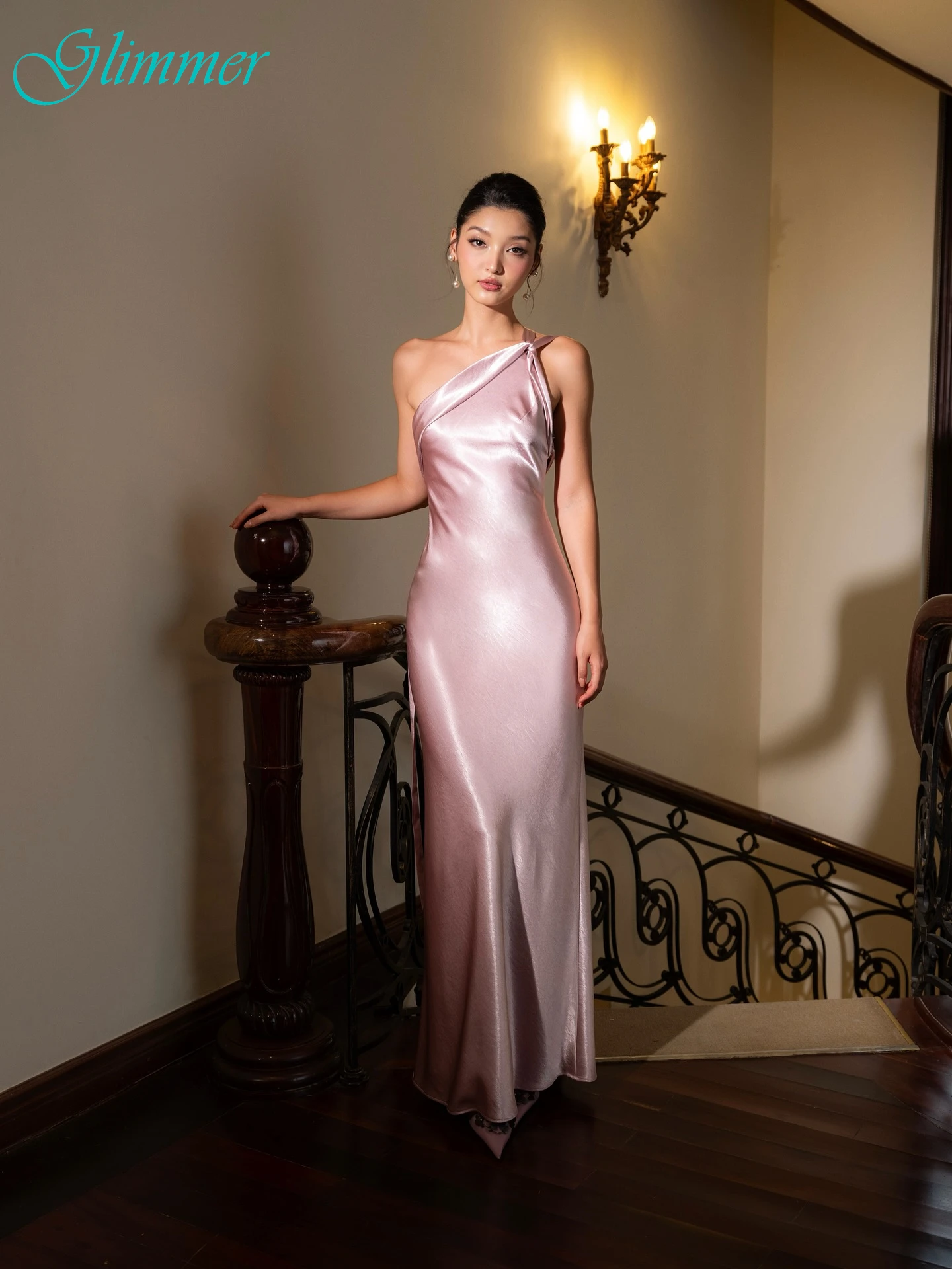 

Customized Straight One Shoulder Elegant Formal Evening Dress Fashion Temperament Bespoke Occasion Gowns High Quality Prom Dress