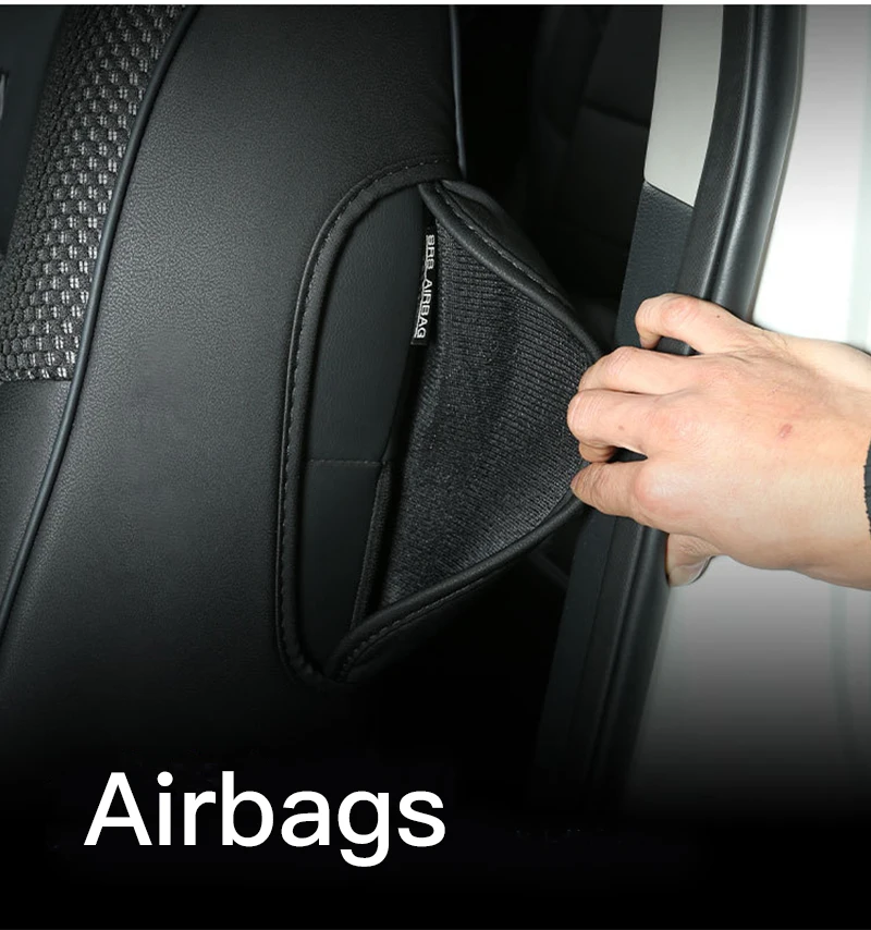 Maßgefertigte Autositzbezüge und Zubehör für 5-Sitzer, komplettes Set aus Eisseidenleder, speziell für über 98 % der Autositzbezüge – Detail 4