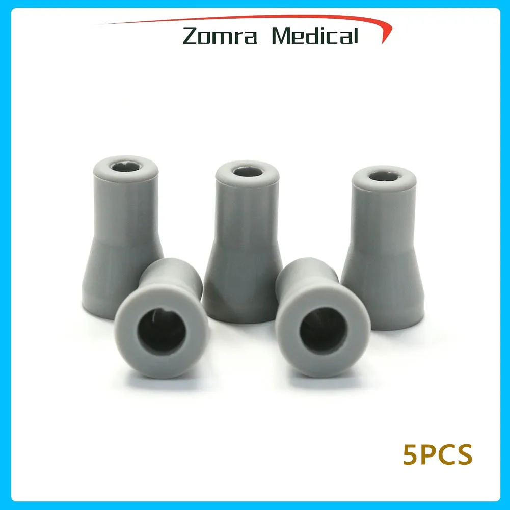 

5pcs Dental Saliva Ejector Weak Suction Rubber Snap Head Adapter for Saliva Suction Tube Joint Replacement Dental Procedures