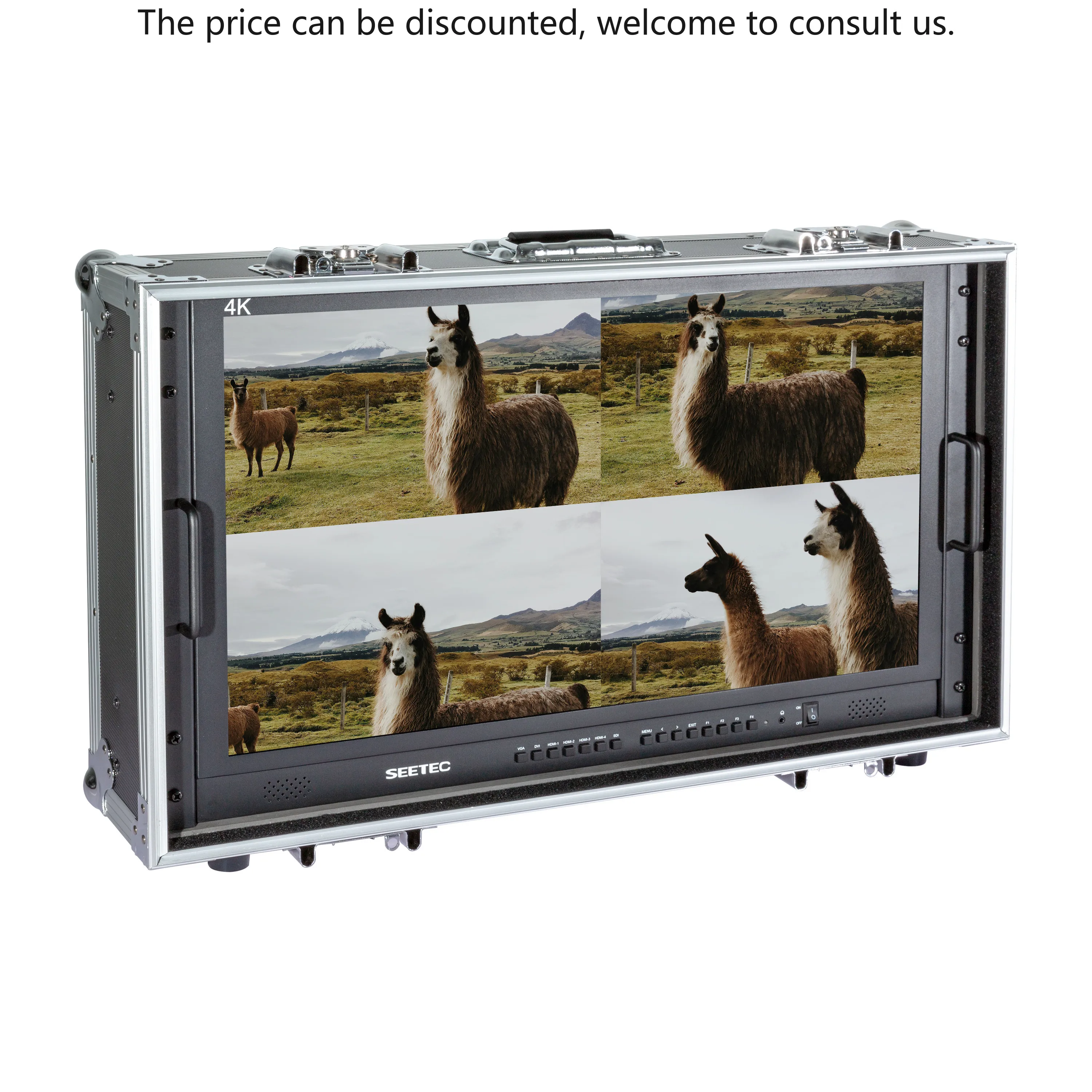 

SEETEC 4K280-9HSD-CO 28" 4K UHD Broadcast Director Monitor, Quad HDMI Split, Focus Assist, Metal Case, OEM Factory Direct