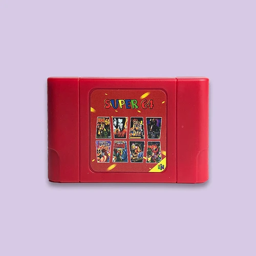Tarjeta de juego Retro Super 64, cartucho de juego N64 340 en 1 para consola de videojuegos N64, región gratuita con tarjeta de 16G