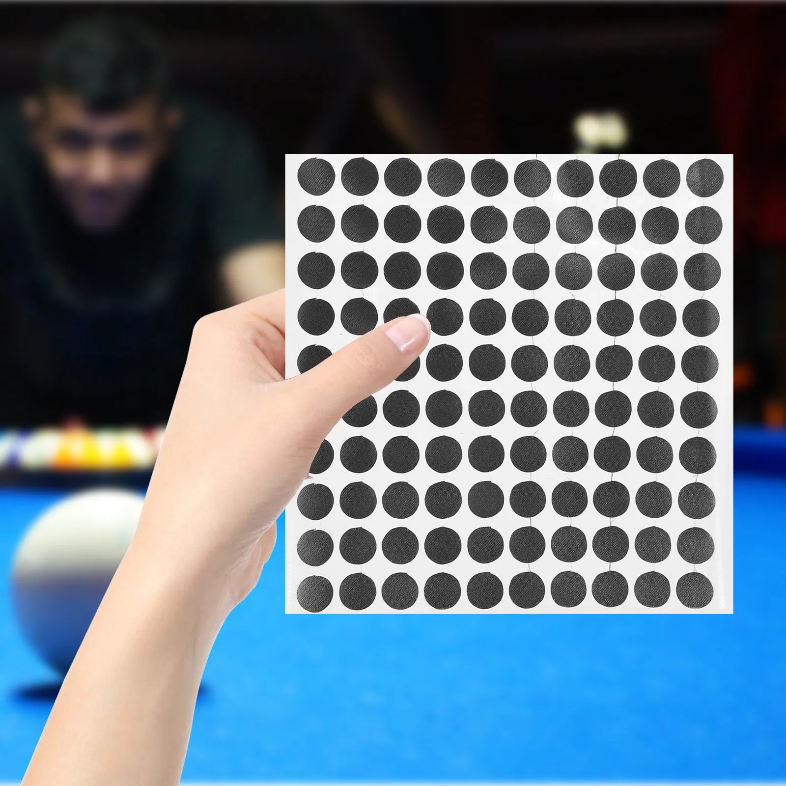 

Pool Table Marker Dots Self-Adhesive Cloth Material Round Billiard Spot Stickers for Table Cloth Protection Snooker