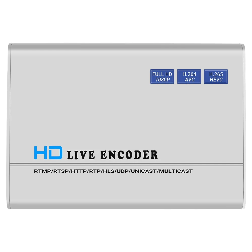 H.265 H.264 HDMI CVBS AV RCA Encoder streaming video Encoder IPTV HD SD Video Encoder trasmissione in diretta con PAL NTSC