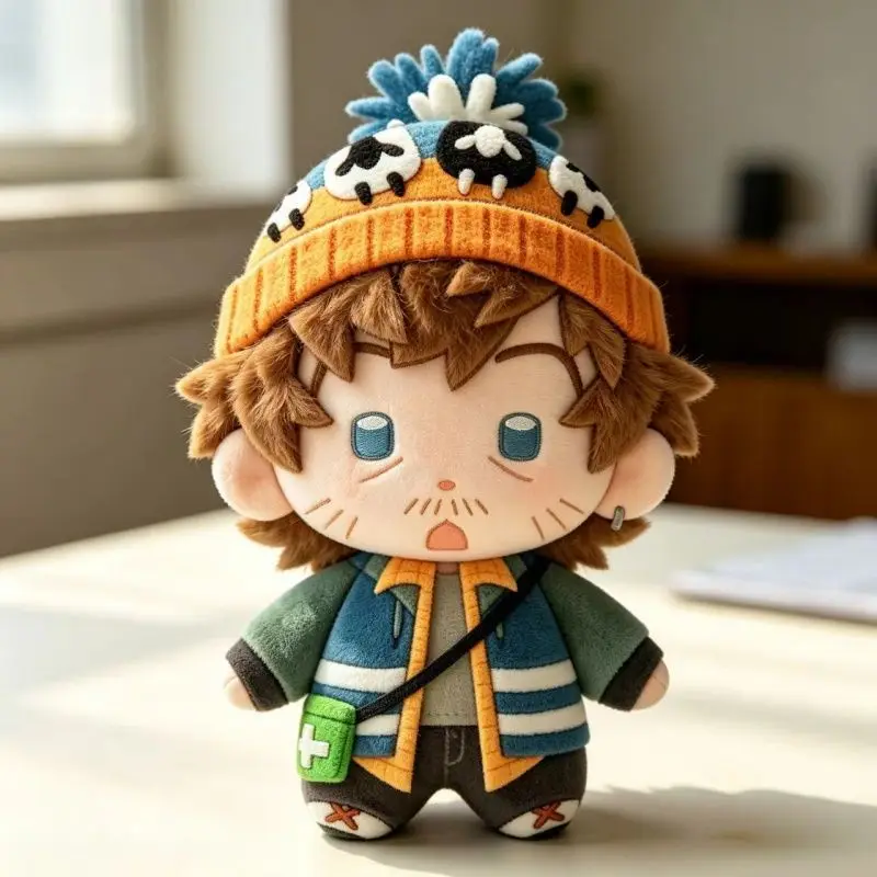 Hot Movie Bryan Cute Doll With Hat Resident Evil Bryan Cotton Plush Toy Pendant Anime Plushie Collectible Gift For Fan