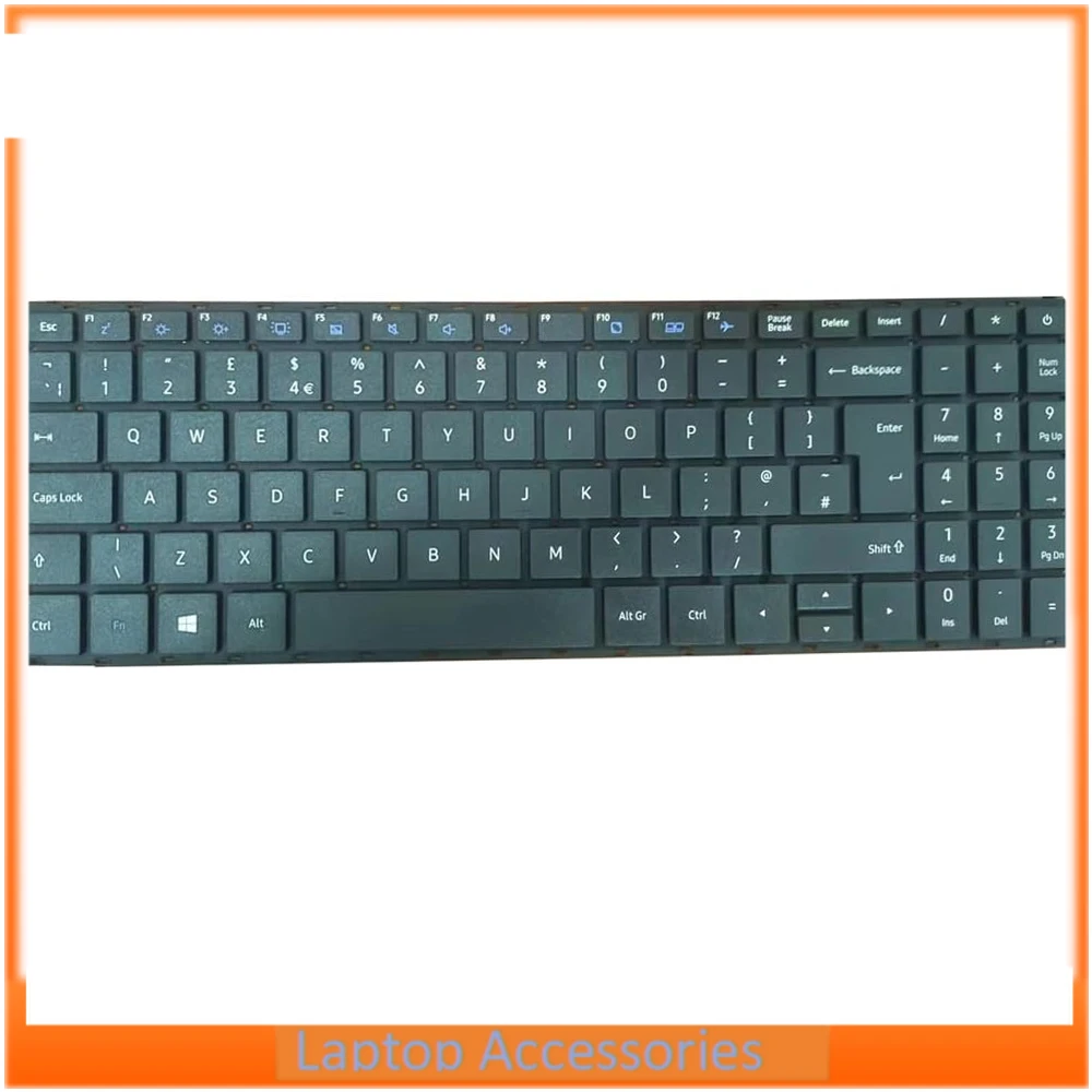 Teclado para portátil del Reino Unido para Dynabook Toshiba Satellite Pro C50-J-11A C50-J 12B D0K-V6505H KN16R-156 teclados de repuesto