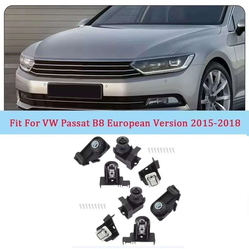 Car Front Bumper Headlight Bracket Repair Kit For VW Passat B8 European Version 2015 2016 2017 2018 3G0998225 3G0998226