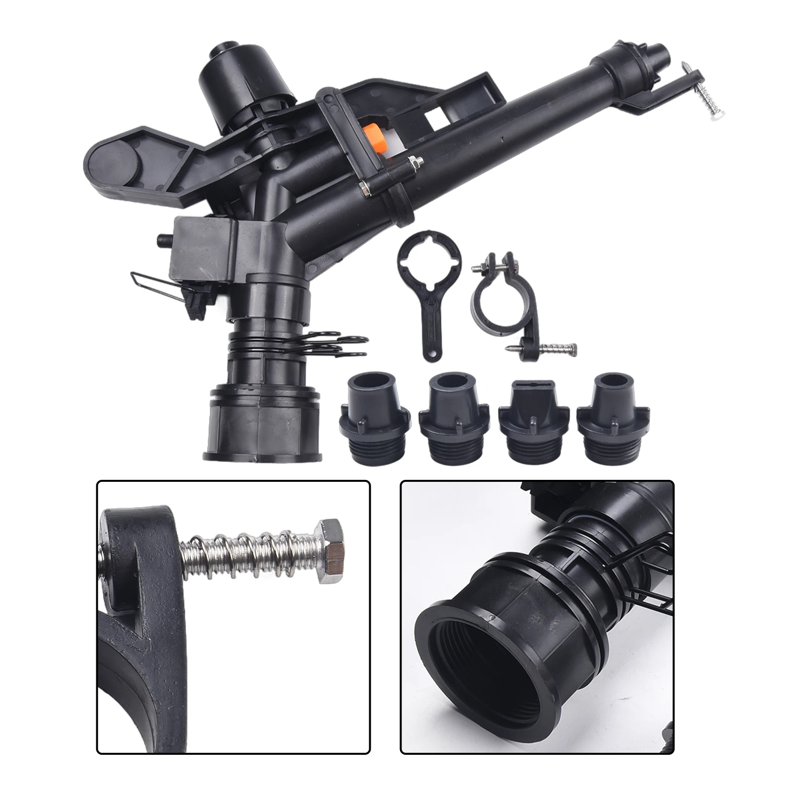 Efficient 1 5 Inch Female Thread Sprinkler with Dual Nozzles Adjustable Watering Solution for Various Landscapes