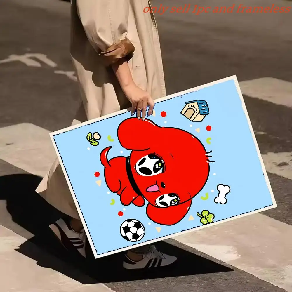 Comic Cartoon C-Clifford the Big Red Dog 2 Poster Poster painting with prints Home bedroom living room decoration gift view 6