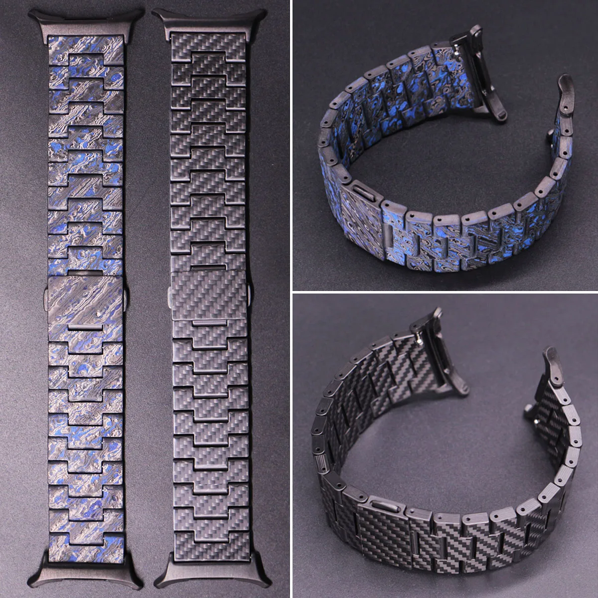 Magnetic Real Carbon Fiber Strap For Samsung Galaxy Watch 7 Ultra 47mm High-quality Lightweight Band Bracelet