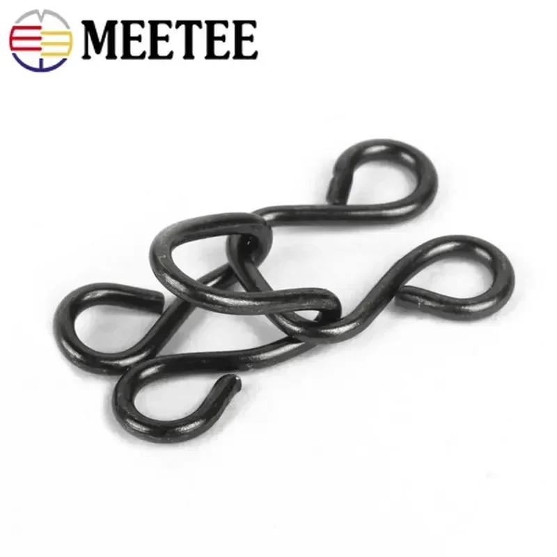 30/50Set Metal Invisible Garment Hook and Eye Clothes Trousers Adjust Buckle Underwear Bra Jeans Skirt Button Sewing Accessories