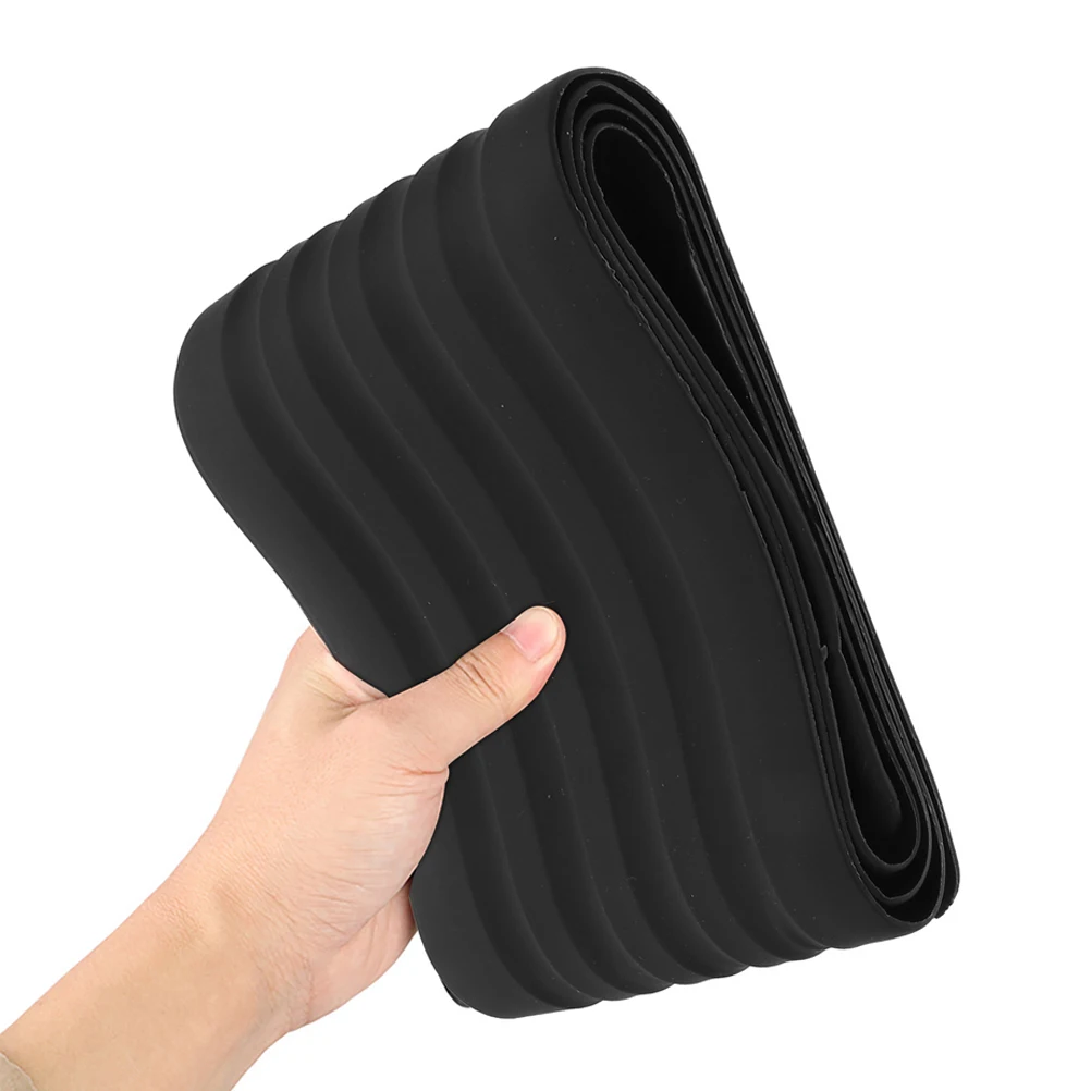 

2pcs Car Bumper Protector Rubber Anti-Collision Scratch Resistant Guard Strip For Trunk Rear Door Auto Accessories