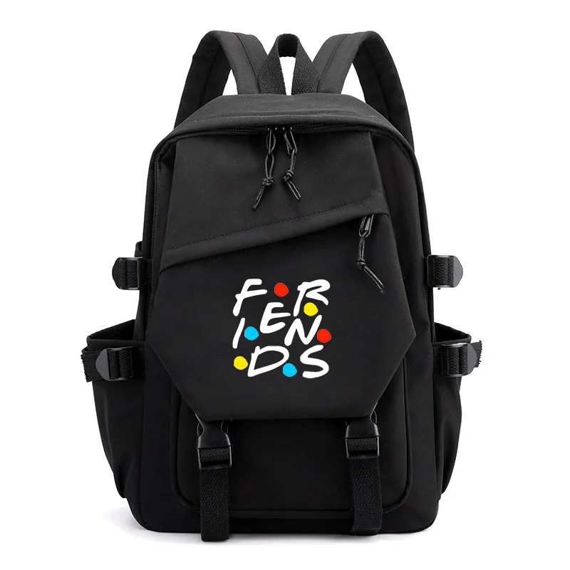 

MINISO Central Perk Coffee Friends Boys Girls School Book Bags Women Bagpack Teenagers Backpack Mochila