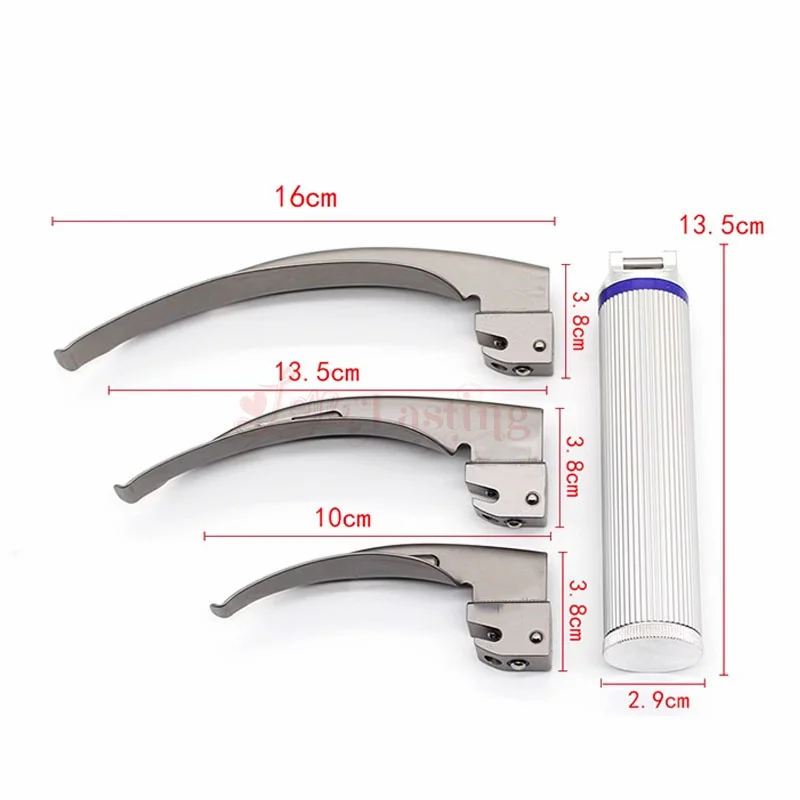 Medical Adult Anesthesia Laringoscopio Oral Mirror LED Tracheal Intubation Stainless Direct Laryngoscope Throat Dental Tool Part