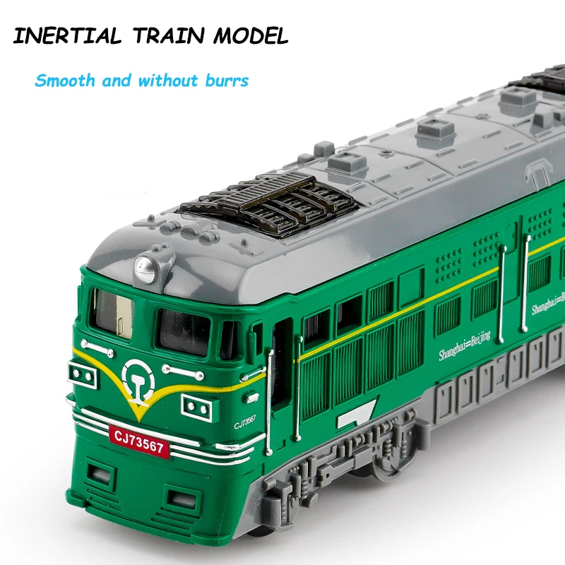 Model Train Inertia Car Toy, Kids Toys Rail Diecast Vehicle Toy Models, Educational Simulation Scale Traffic Cars, Children Gift