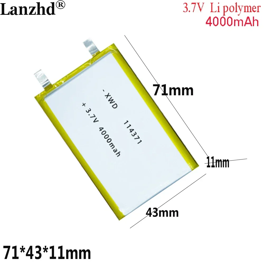 

3.85V Li Polymer 4000mAh For Charging Bank Mobile power supply Electronics Charger mobile power lithium battery 114371