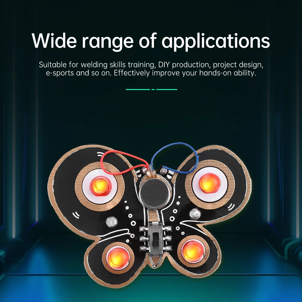 DIY Lassen Fun DIY Kit LED Lichtgevende Buis Module Elektronische Circuit Boards voor Beginners Ladybug Butterfly Handgemaakte Cadeau