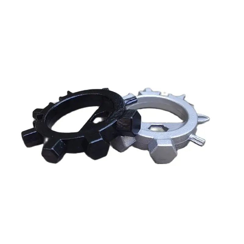 Ao ar livre multi-funcional chave de fenda bicicleta reparação ferramentas manuais bolso aço inoxidável entalhado/phillips/ameixa chaves de fenda anel