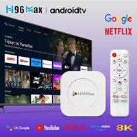 H96MAX M1 PLUS RK3528 Android TV Box Smart TV Box Android 14 Wifi 6 BT5.4 Video Voice Assistant TV BOX Media Player Set Top Box