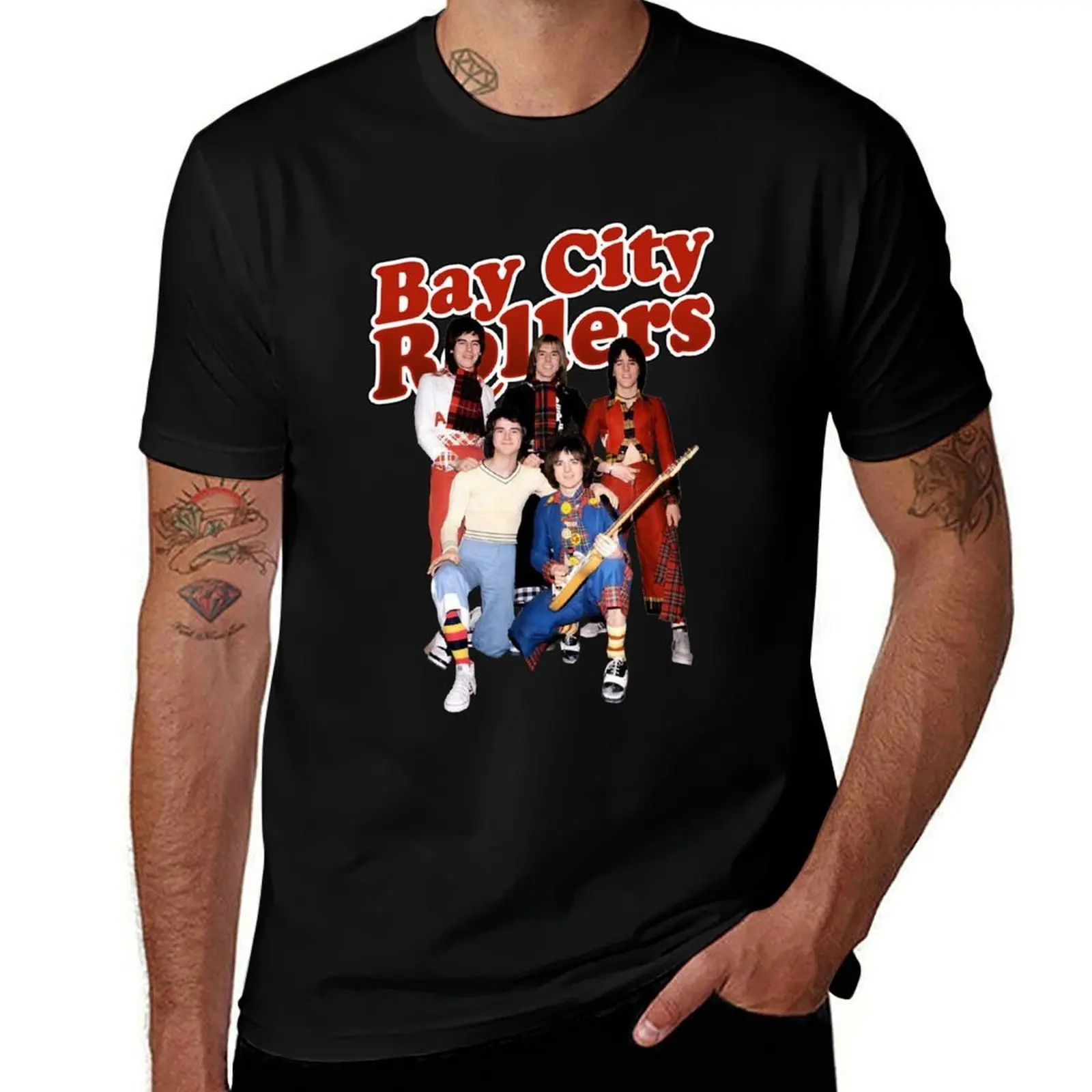 

Vintage Photograp Band Bay City Rollers Music RockCute Graphic Gifts T-Shirt man t shirt graphic T-Shirt