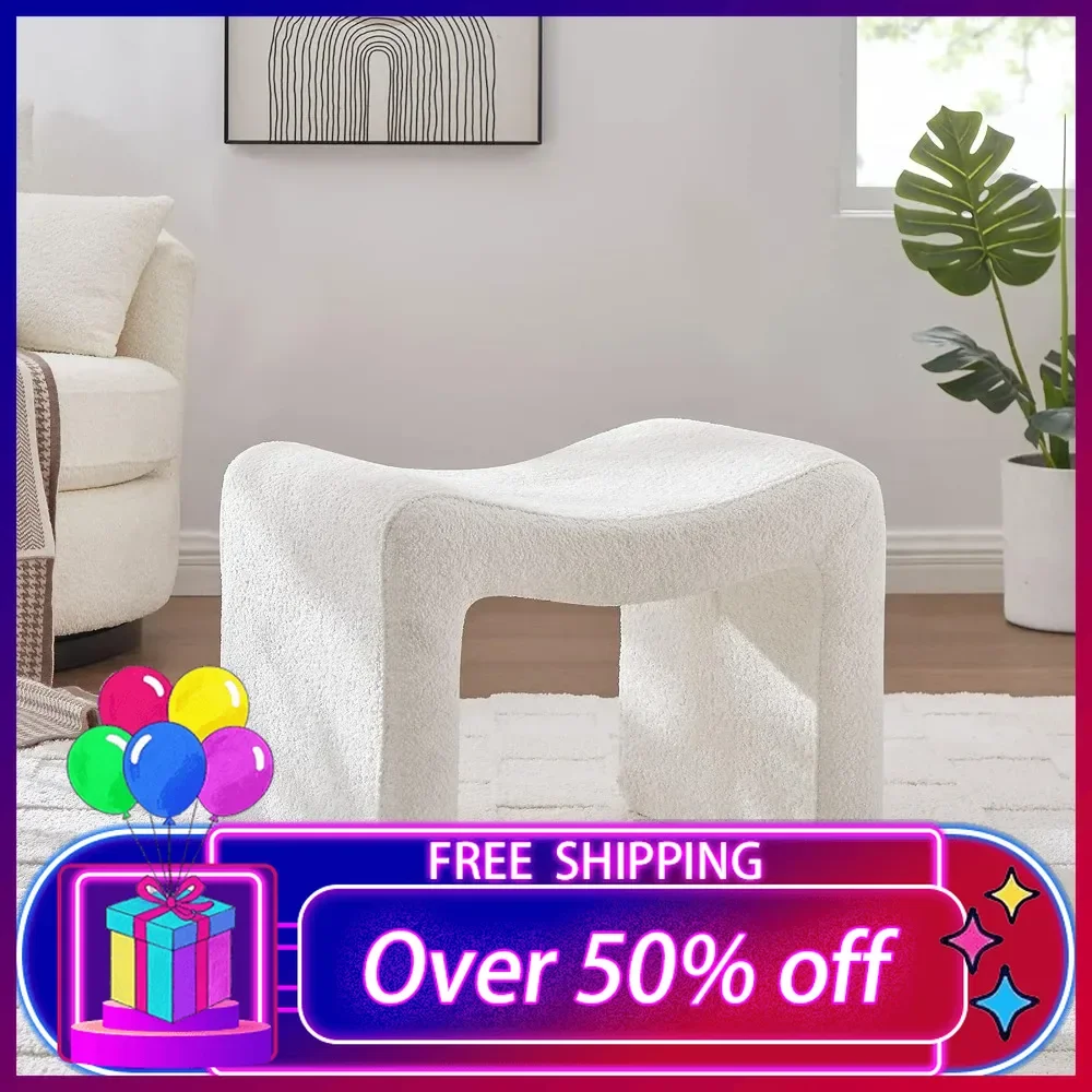 

Footstool Ottoman,Multi-Functional Modern Foot Stool,Sofa Footrest Extra Seating for Living Room,Entryway, Hallways and Bedrooms