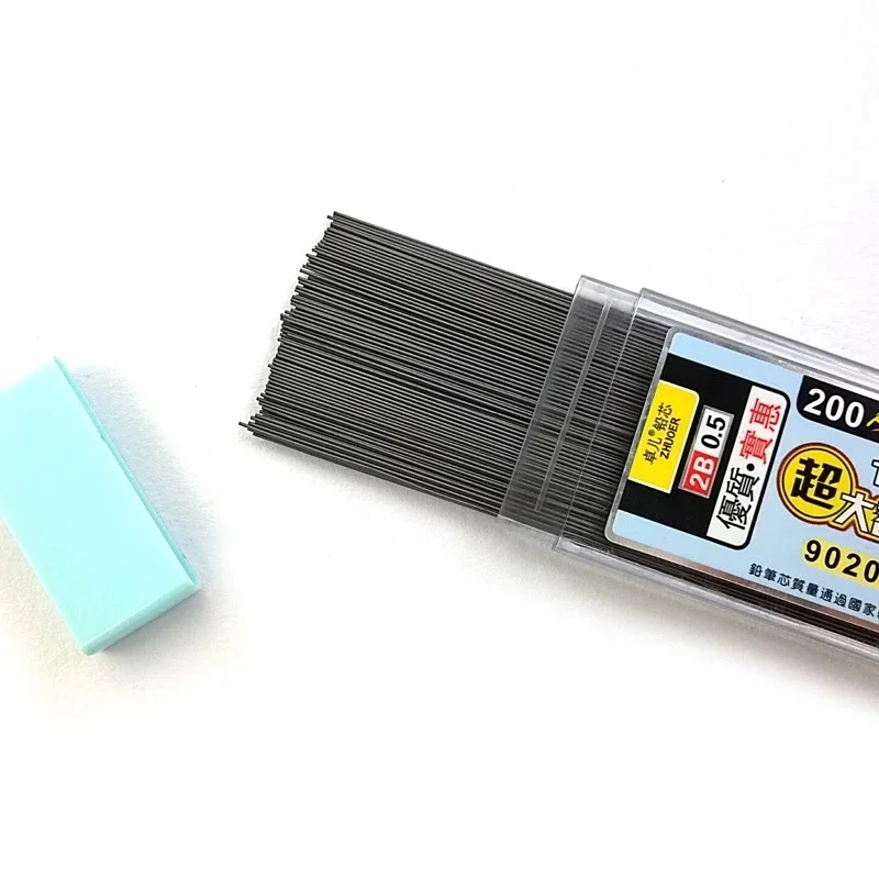 Creative Graphite Lead 2B 0.5m 0.7m Mechanical Pencil Refill Automatic replace Pencil Lead School Art Sketch Drawing Supplies