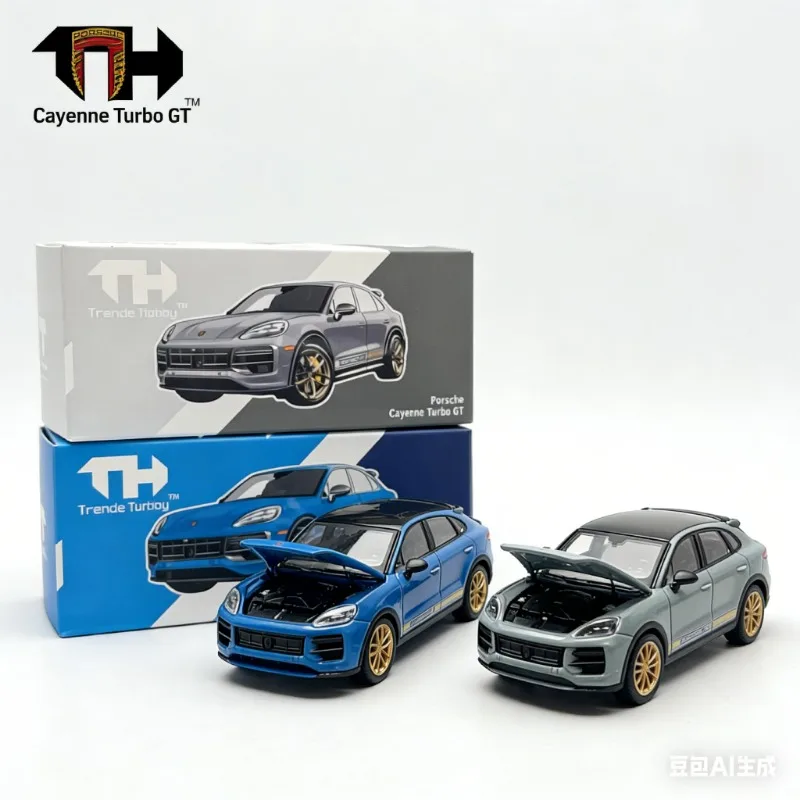 

Spot-on Trends Hobby 1:64 Cayenne Turbo GT realistic alloy car model, for boys' toys and adult collection display items.