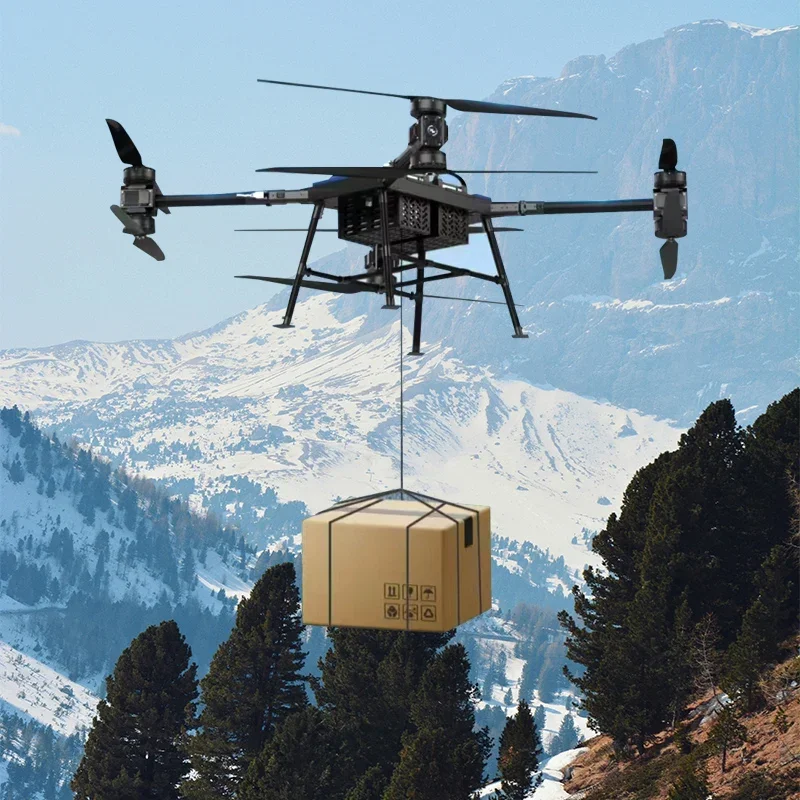 Carga útil de carga de transporte ultraligera grande de 4 ejes