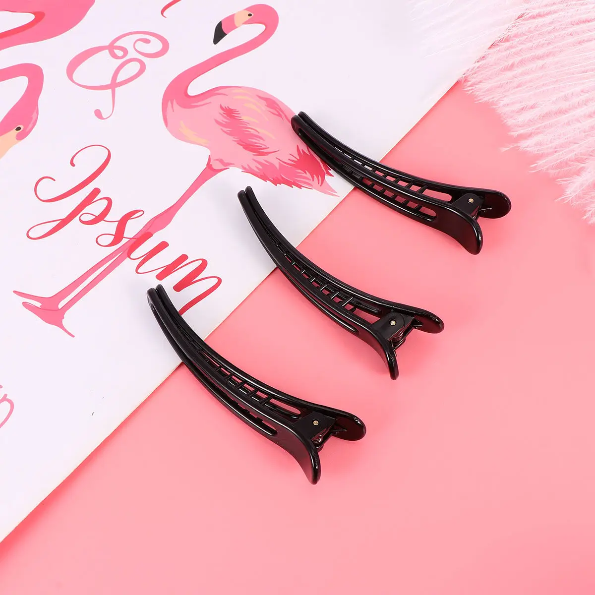 

24Pcs Durable Hair Clips 7.7cm Hollow-Out Duck Bobby Clips for Women Girls Elegant Hair Accessories for Stylish Hairstyles