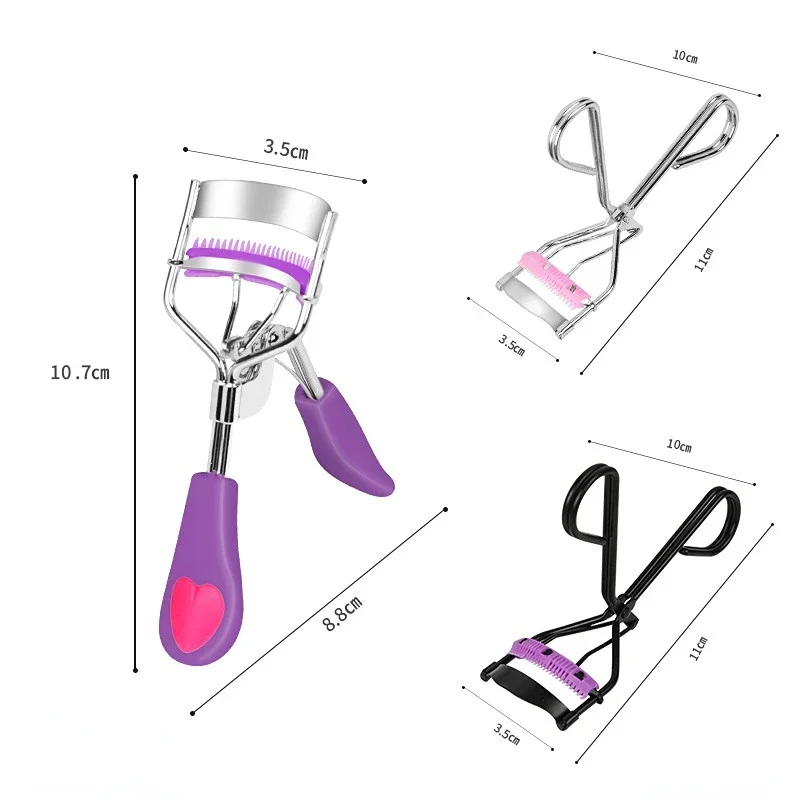 1 PC หัวใจสีฟ้าผู้หญิง Eyelash Curler ขนตา Professional Curling Lashes CLIP Lift เครื่องมือ Long Lasting Eyes อุปกรณ์แต่งหน้า