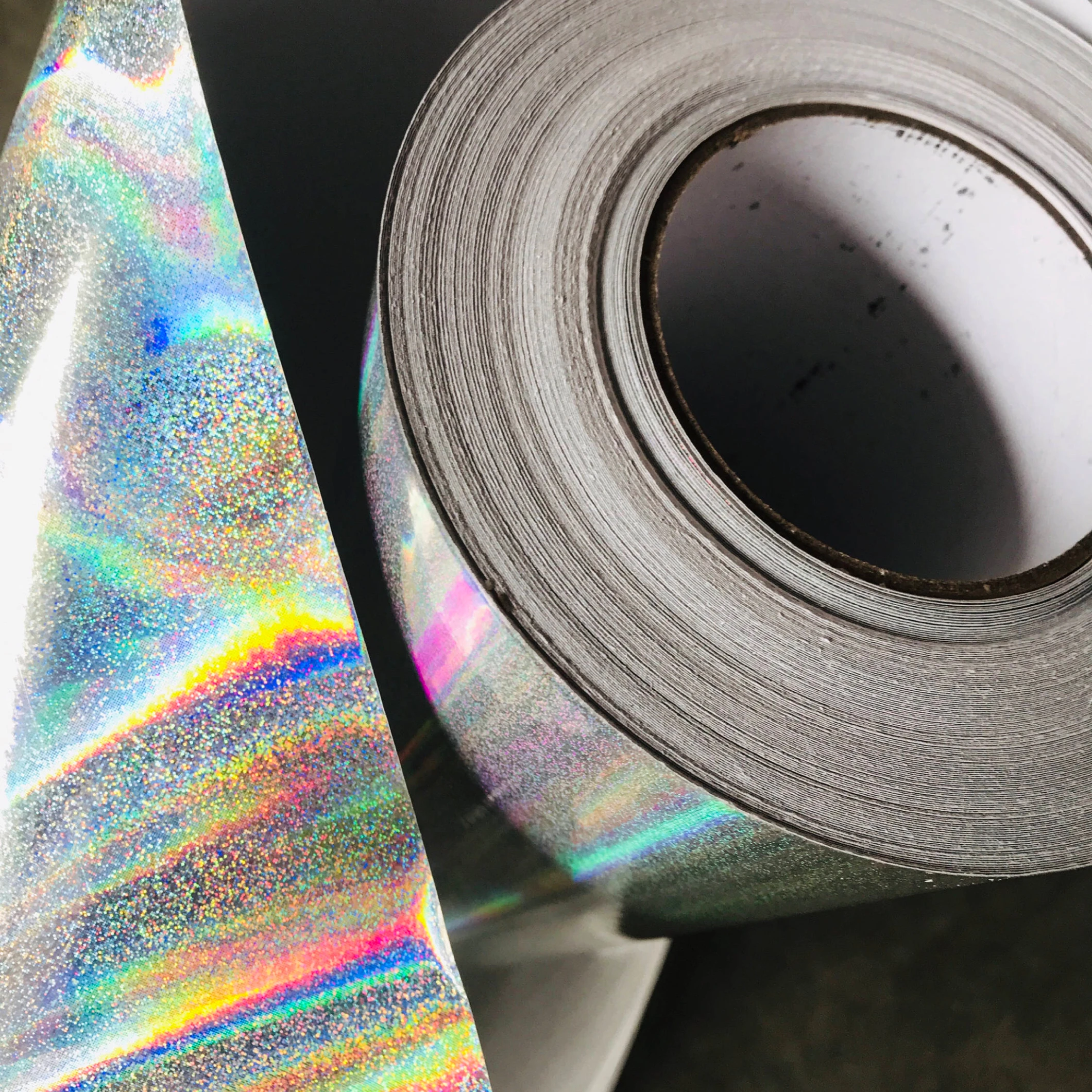 2025 Printable Holographic Advertising Materials Solvent Inkjet Laser PVC Waterproof Crystal Broken Glass