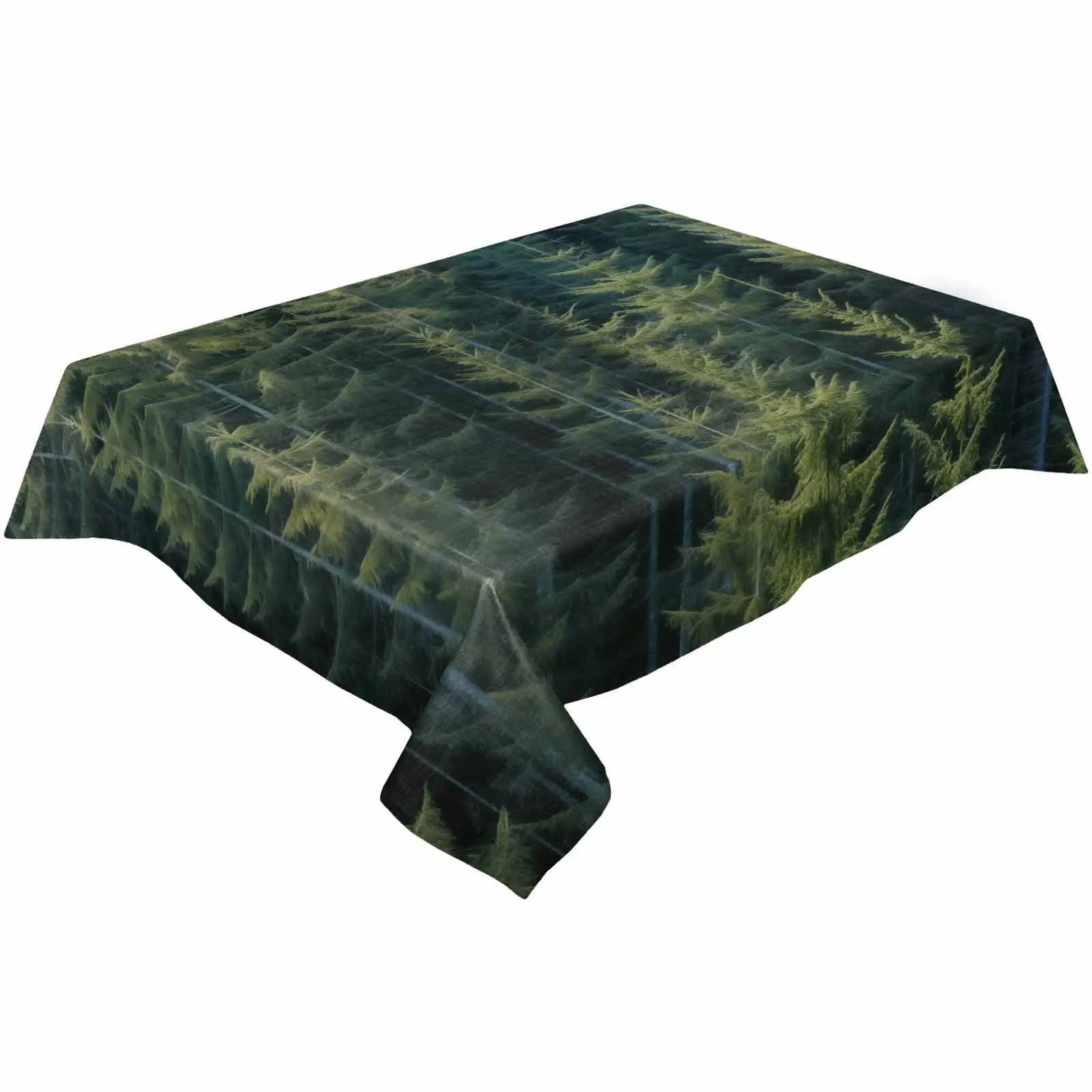 Wallpaper Forest Tree Autumn Waterproof Tablecloth For Table Kitchen Decorative Coffee Cuisine Party Table Cover