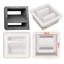 Window Planting Grass Brick Cement Mold Plastic Precast Block Decorative Wall Hollow Flower For Garden Christmas Decoration