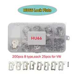 200Pcs/lot HU66 Lock Plate Car Lock Repair Accessories Car Lock Reed Plate for VW M094 8 Type Each 25pcs