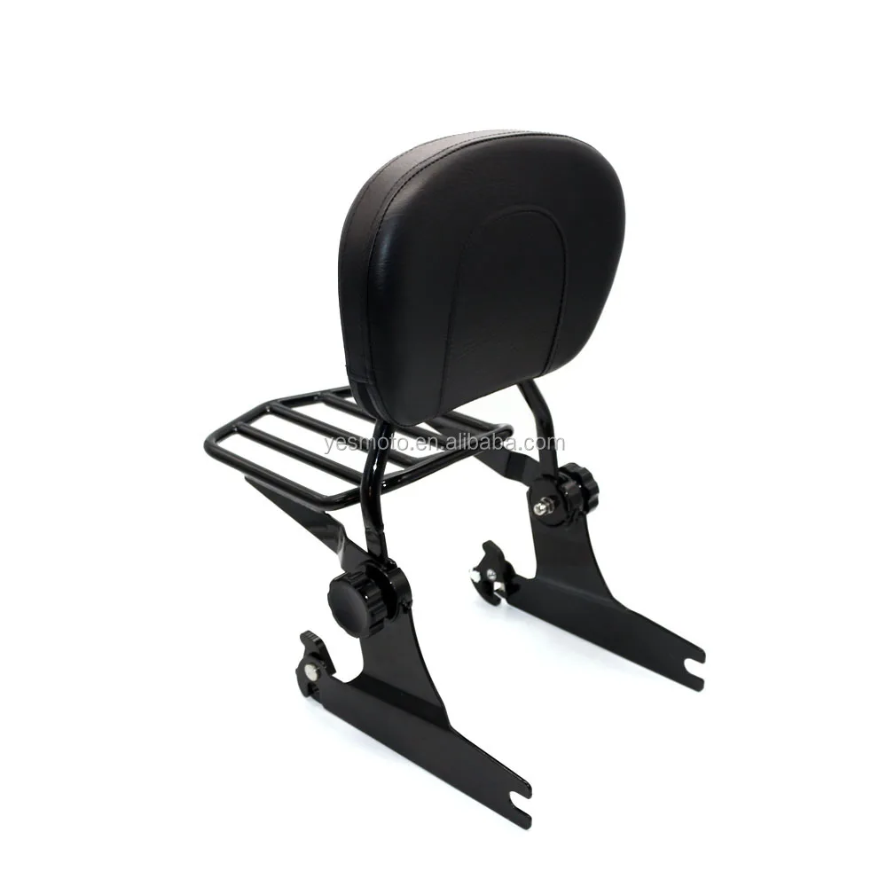 

STLF Ex Factory Price High Quality Motor Rear Sissy Bar Backrest Luggage Rack Steel for Harley Softail Deuce