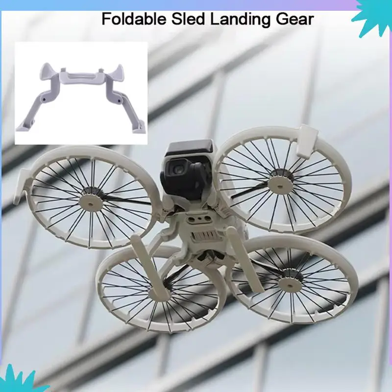 ABZW Tren de aterrizaje plegable para protector de cardán de terreno de arena/hierba para trineo de liberación rápida DJI Flip
