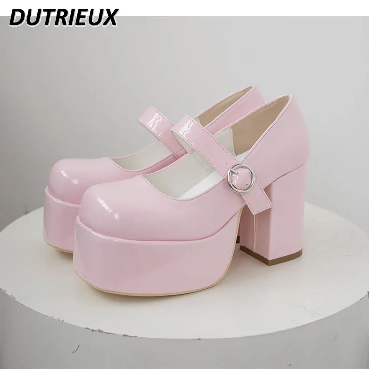 

Fashion Japanese Style Lolita Style Spring Autumn High Heel Shoes for Women Sweet Cool Y2K Elegant Hot Girl Punk Student Pumps