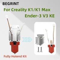 For Creality Ender 3 V3 KE Hotend Kit Ceramic Heating Block Kit for K1 K1max Metal Heat sink For Ender 3 V3 KE 3D Printer parts