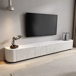 Porta TV bianco per camera da letto Console Supporti da pavimento Piedistallo Tavolino basso Porta TV Mobili per la casa Mueble in legno massello