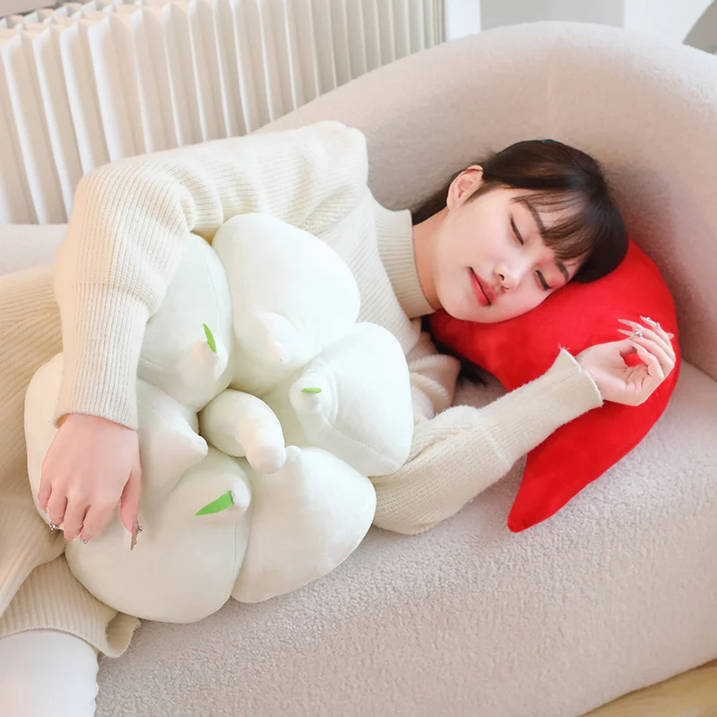 1pc 40/55cm Simulation Vegetable Pepper Eggplant Garlic Plush Toy Throw Pillow Room Decoration Gift For Children